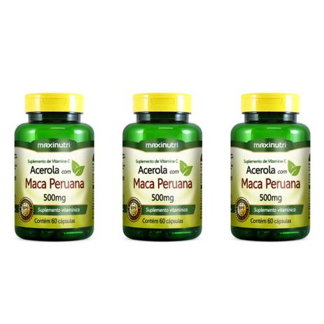 Maxinutri Maça Peruana 500mg C/60 (Kit C/03) é boa?