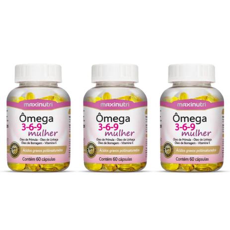 Maxinutri Omega 3/6/9 1g C/60 (Kit C/03) Menor preço em Maxinutri Omega 3/6/9 1g C/60 (Kit C/03)
