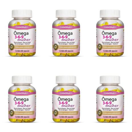Maxinutri Omega 3/6/9 1g C/60 (Kit C/06) Menor preço em Maxinutri Omega 3/6/9 1g C/60 (Kit C/06)