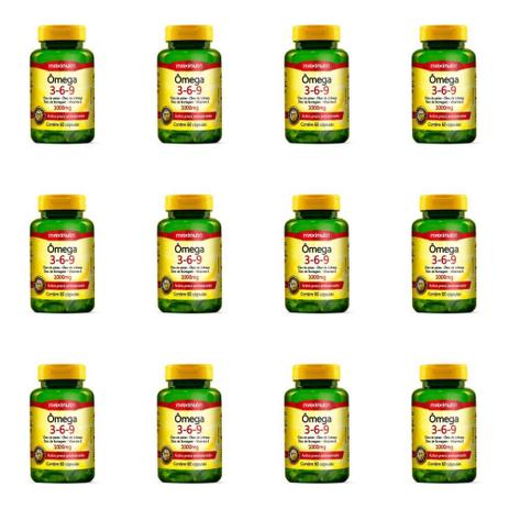 Maxinutri Omega 3/6/9 Triplo 1g C/60 (Kit C/12) Menor preço em Maxinutri Omega 3/6/9 Triplo 1g C/60 (Kit C/12)