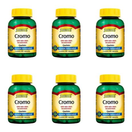 Maxinutri Picolinato de Cromo 35mg C/60 (Kit C/06) Menor preço em Maxinutri Picolinato de Cromo 35mg C/60 (Kit C/06)