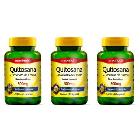 Maxinutri Quitosana + Picolinato Cromo C/60 (Kit C/03) Menor preço em Maxinutri Quitosana + Picolinato Cromo C/60 (Kit C/03)