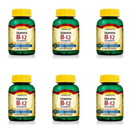 Maxinutri Vitamina B12 C/60 (Kit C/06) Menor preço em Maxinutri Vitamina B12 C/60 (Kit C/06)