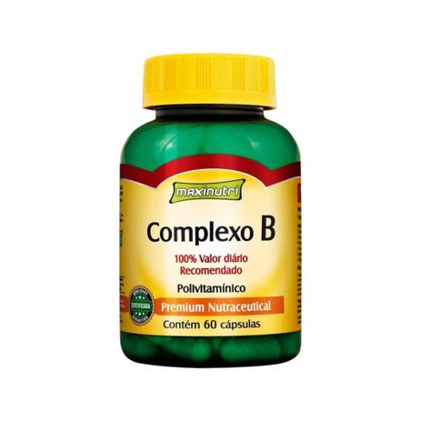 Maxinutri Vitamina Complexo B 250mg C/60 Menor preço em Maxinutri Vitamina Complexo B 250mg C/60