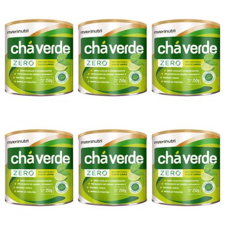Maxinutri Zero Chá Verde 250mg (Kit C/06) Menor preço em Maxinutri Zero Chá Verde 250mg (Kit C/06)
