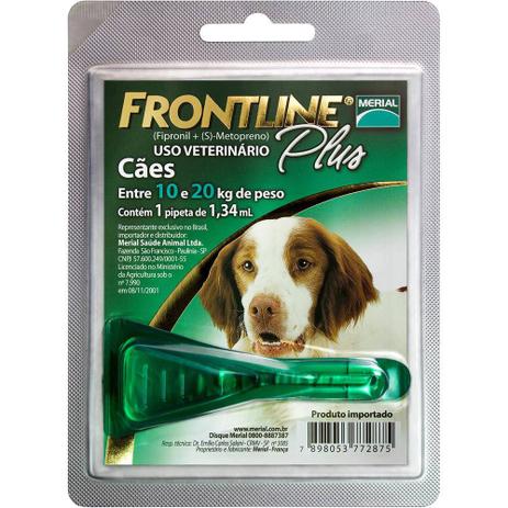 Medicamento Antipulgas e Carrapatos p/ cães de 10kg a 20kg - Frontline Plus - Merial é ruim? Medicamento Antipulgas e Carrapatos p/ cães de 10kg a 20kg - Frontline Plus - Merial é boa?