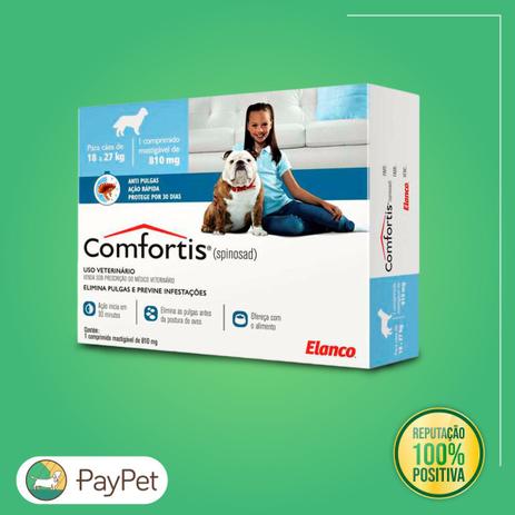 Medicamento para Cachorros Anti-Pulgas Comfortis de 18 A 27KG c 3 caixas - Elanco Menor preço em Medicamento para Cachorros Anti-Pulgas Comfortis de 18 A 27KG c 3 caixas - Elanco
