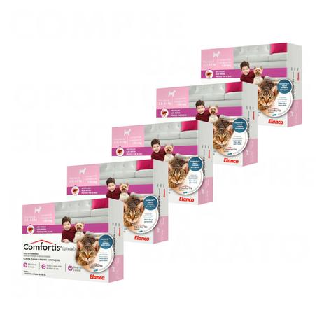 Medicamento para Cachorros Anti-Pulgas CONFORTIS 140MG (5 CX) - Elanco Menor preço em Medicamento para Cachorros Anti-Pulgas CONFORTIS 140MG (5 CX) - Elanco