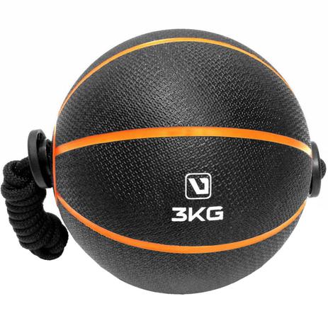 Medicine Ball 3 Kg com Corda Embutida Laranja com Preto Liveup Menor preço em Medicine Ball 3 Kg com Corda Embutida Laranja com Preto Liveup