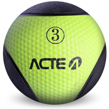 Medicine Ball 3Kg Verde T103 Acte Sports Menor preço em Medicine Ball 3Kg Verde T103 Acte Sports