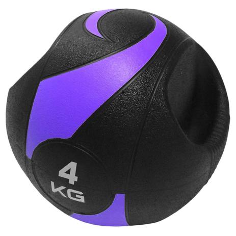 Medicine Ball 4 Kg com Pegada Cor Roxa com Preto Liveup Menor preço em Medicine Ball 4 Kg com Pegada Cor Roxa com Preto Liveup