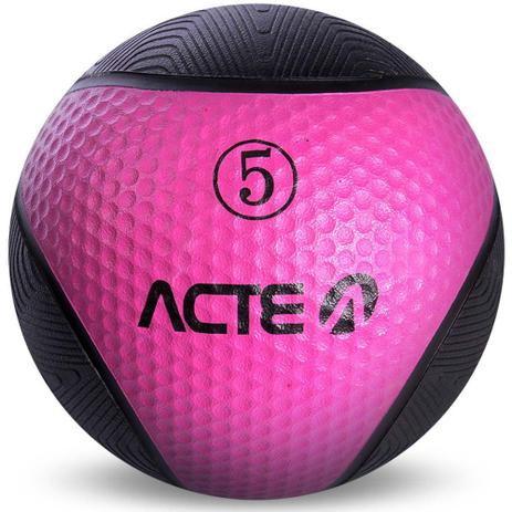 Medicine Ball 5Kg Rosa T105 Acte Sports Menor preço em Medicine Ball 5Kg Rosa T105 Acte Sports