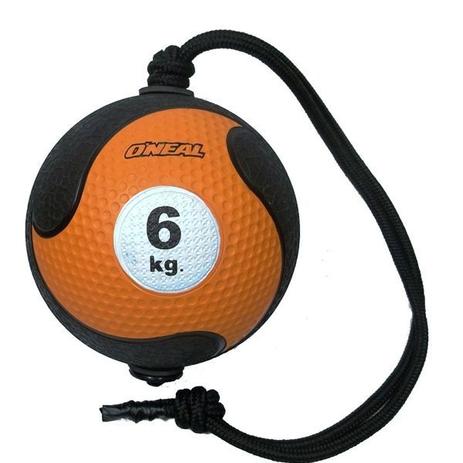 Medicine Ball 6Kg com Corda - ONeal Menor preço em Medicine Ball 6Kg com Corda - ONeal
