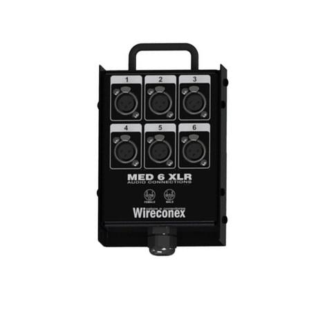 Medusa 06 vias wireconex com conector xlr femea painel Menor preço em Medusa 06 vias wireconex com conector xlr femea painel