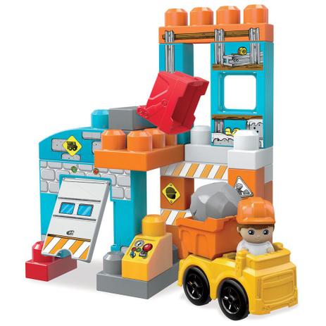 Menor preço em Mega Blocks - Spin and Play - Castelo e Block Buddy com Carrinho - Mattel