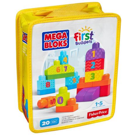 Mega Bloks - Sacola Números 20 Peças - Fisher Price Menor preço em Mega Bloks - Sacola Números 20 Peças - Fisher Price