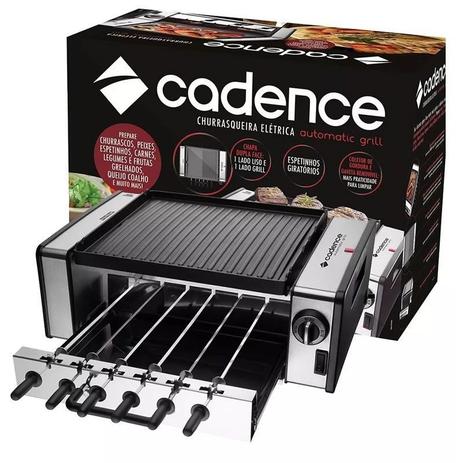 Mega Churrasqueira Elétrica Automatic Grill C/espeto Cadence Menor preço em Mega Churrasqueira Elétrica Automatic Grill C/espeto Cadence