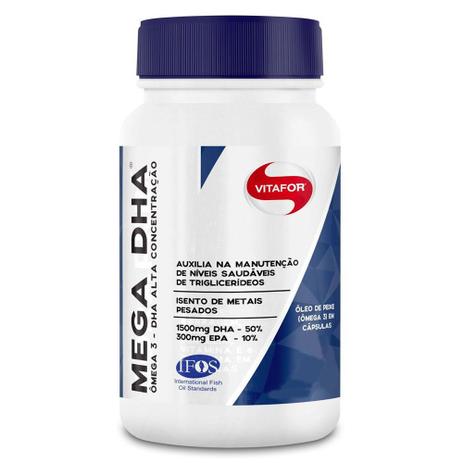 Mega DHA 60 Caps Vitafor Menor preço em Mega DHA 60 Caps Vitafor