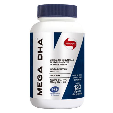 Mega DHA - Ômega 3 de Alta Concentração DHA (1000mg) 120 Cápsulas - Vitafor é boa?