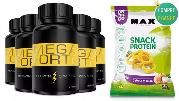 Mega Forte - Pague 4 Leve 5 = 300 Caps + Snack Protein 50g - Pandora Menor preço em Mega Forte - Pague 4 Leve 5 = 300 Caps + Snack Protein 50g - Pandora