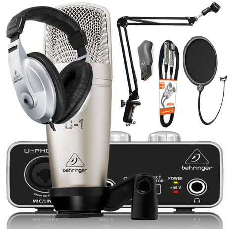 Mega Kit Home Estúdio Completo com Suporte Articulado de Mesa - Behringer Menor preço em Mega Kit Home Estúdio Completo com Suporte Articulado de Mesa - Behringer