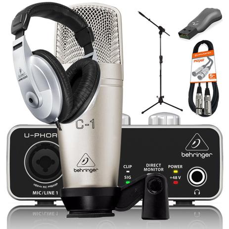 Mega Kit Home Stúdio Interface Pedestal MK003 - Behringer Menor preço em Mega Kit Home Stúdio Interface Pedestal MK003 - Behringer