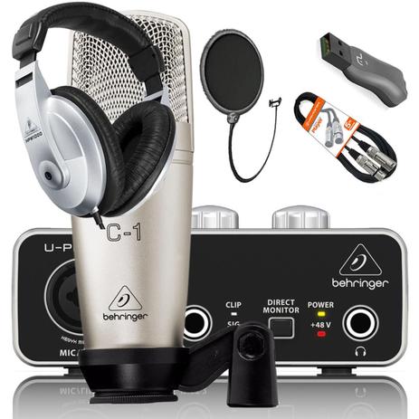 Mega Kit Home Stúdio Interface Pop Filter MK002 - Behringer Menor preço em Mega Kit Home Stúdio Interface Pop Filter MK002 - Behringer