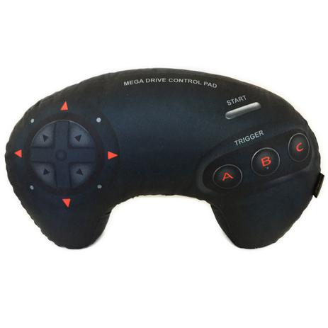 Mega Pillow Drive: Almofada Gamer Inspirada no Controle de Video Game Mega Drive - Camaleão preto é boa?