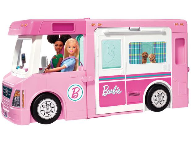 Mega Trailer dos Sonhos Barbie Mattel - com Acessórios Menor preço em Mega Trailer dos Sonhos Barbie Mattel - com Acessórios
