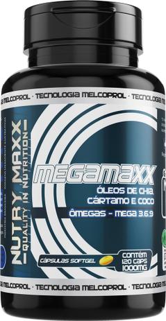 MEGAMAXX - BLEND DE ÓLEOS DE CHIA, CÁRTAMO E COCO COM ÔMEGA 3,6,9 - 1000mg / 120 CÁPSULAS MELCOPROL Menor preço em MEGAMAXX - BLEND DE ÓLEOS DE CHIA, CÁRTAMO E COCO COM ÔMEGA 3,6,9 - 1000mg / 120 CÁPSULAS MELCOPROL