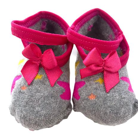 Meia Bailarina Menina RN Bebê Infantil Com Antiderrapante 1 Par 0-3 Meses  Estilo Sapatilha Colorida Estampada - Duck Meias - Moda Infantil - Magazine  Luiza