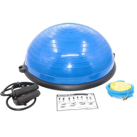 Meia Bola Bosu Suiça Ball Com Alças Extensores E Bomba De Encher Pilates Yoga - Azul - Fox fit Menor preço em Meia Bola Bosu Suiça Ball Com Alças Extensores E Bomba De Encher Pilates Yoga - Azul - Fox fit