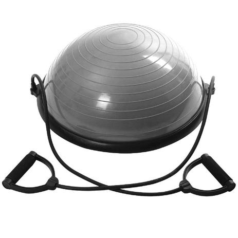 Meia bola Ginastica 60cm academia extensores inflador GT670-Cinza - Lorben Menor preço em Meia bola Ginastica 60cm academia extensores inflador GT670-Cinza - Lorben
