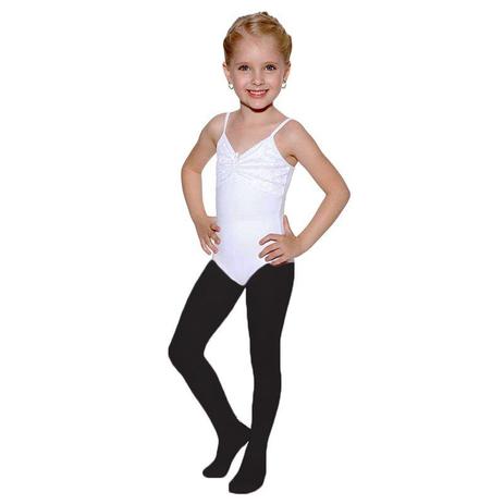 Meia calça com pé infantil preto só dança Menor preço em Meia calça com pé infantil preto só dança