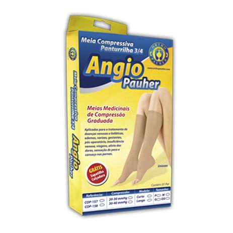 Meia Compressiva Panturrilha ¾ Angio Pauher 30-40 Mmhg - Longa - Ortho Pauher Menor preço em Meia Compressiva Panturrilha ¾ Angio Pauher 30-40 Mmhg - Longa - Ortho Pauher
