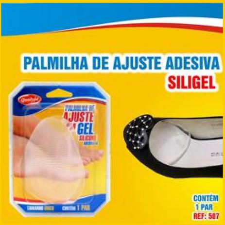 Meia Palmilha - Almofada Plantar - Silicone - Adesiva - Transparente - Qualype Menor preço em Meia Palmilha - Almofada Plantar - Silicone - Adesiva - Transparente - Qualype