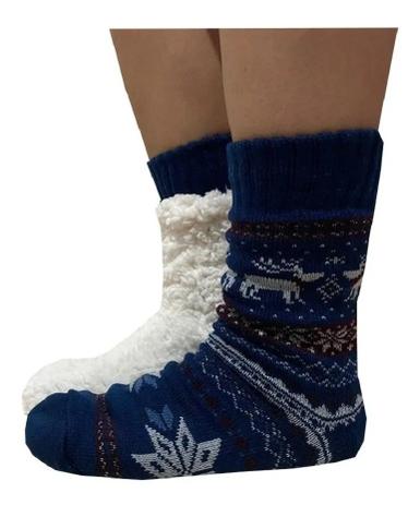 Meia Térmica Toda Forrada em Lã / Antiderrapante / Adulto / Quente para Inverno - Qiling é boa?