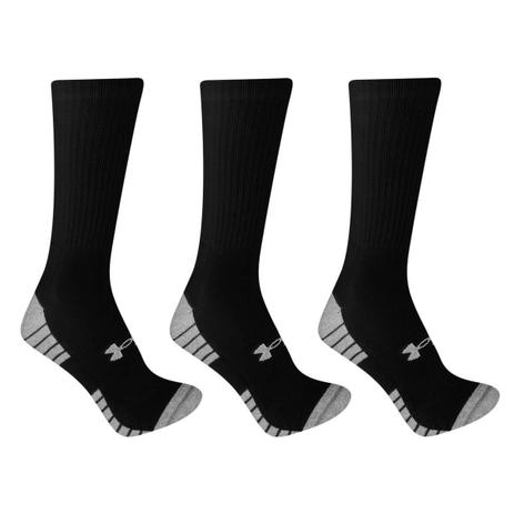 Meia Under Armour Cano Alto HeatGear Tech c/ 3 Pares Menor preço em Meia Under Armour Cano Alto HeatGear Tech c/ 3 Pares