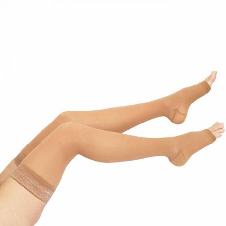 Meia Venosan 6000 (20-30 mmhg) AGH - Meia-Coxa/Bege/Aberta Menor preço em Meia Venosan 6000 (20-30 mmhg) AGH - Meia-Coxa/Bege/Aberta