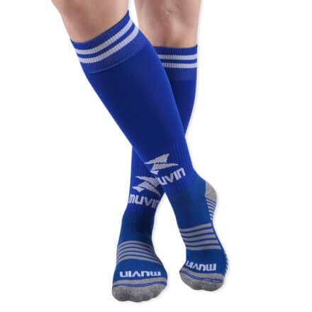 Meião Futebol Confort Infantil MFB-310 - Azul/Branco - Muv - Muvin Menor preço em Meião Futebol Confort Infantil MFB-310 - Azul/Branco - Muv - Muvin