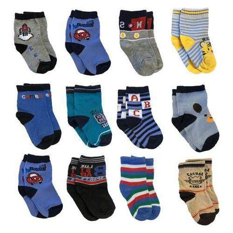 Meias Infantil Kit 12 Pares De 2 A 4 Anos Masculina Sortidas Criança - Dcp kids Menor preço em Meias Infantil Kit 12 Pares De 2 A 4 Anos Masculina Sortidas Criança - Dcp kids