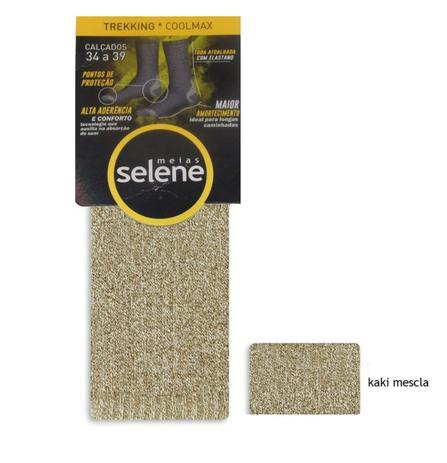 Meias selene trekking kaki mescla Menor preço em Meias selene trekking kaki mescla