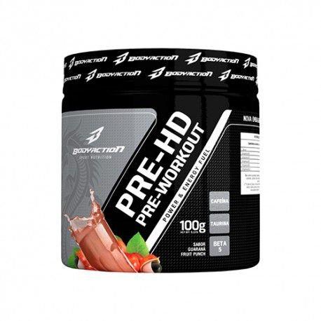 Melhor Pré treino Pré Hd BLACK 100g - body action Menor preço em Melhor Pré treino Pré Hd BLACK 100g - body action