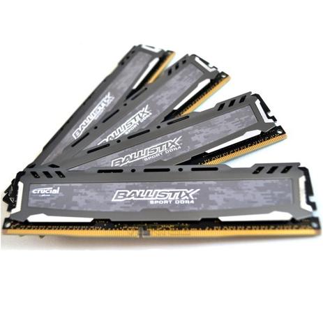 Memoria 4GB 2400 Mhz DDR4 Ballistix Sport LT Cinza BLS4G4D240FSB - Crucial Menor preço em Memoria 4GB 2400 Mhz DDR4 Ballistix Sport LT Cinza BLS4G4D240FSB - Crucial