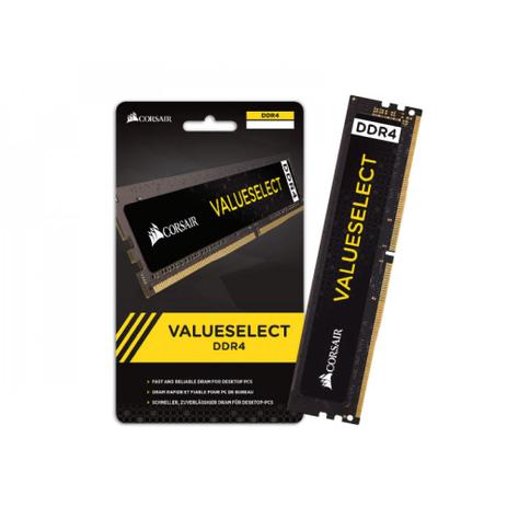 Memória Corsair Ddr4 8gb 2400mhz Value Select - Coesair Menor preço em Memória Corsair Ddr4 8gb 2400mhz Value Select - Coesair