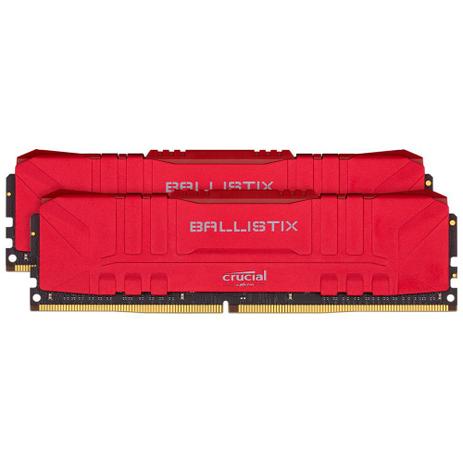 Memória Crucial Ballistix Sport LT, 16GB (2X8), 2666MHz, DDR4, CL16, Vermelha - BL2K8G26C16U4R Menor preço em Memória Crucial Ballistix Sport LT, 16GB (2X8), 2666MHz, DDR4, CL16, Vermelha - BL2K8G26C16U4R