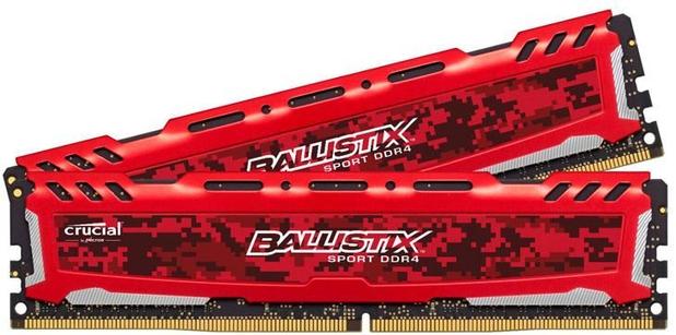 Memória Crucial Ballistix Sport Lt 4gb 2400mhz Ddr4 Cl16 Red Bls4g4d240fse Menor preço em Memória Crucial Ballistix Sport Lt 4gb 2400mhz Ddr4 Cl16 Red Bls4g4d240fse