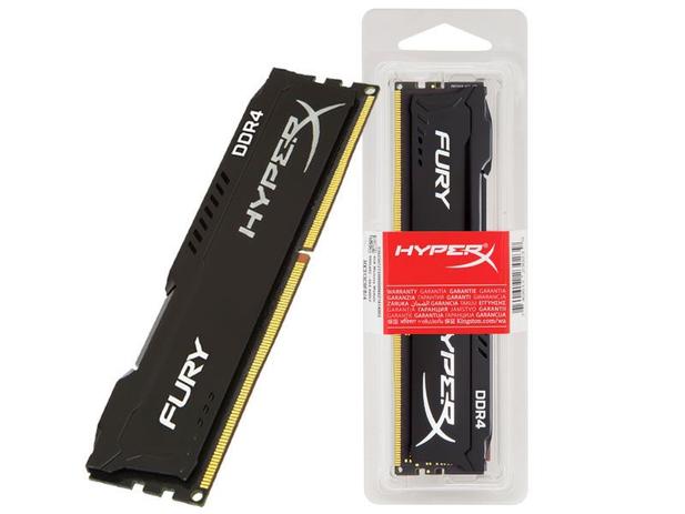Memória Desktop DDR4 Kingston HX424C15FB/4 FURY 4GB 2400MHZ Menor preço em Memória Desktop DDR4 Kingston HX424C15FB/4 FURY 4GB 2400MHZ