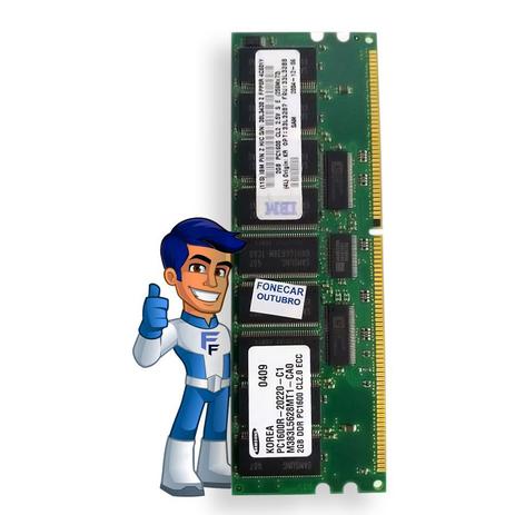 Memoria Ecc Servidor Samsung 2GB 200mhz DDR2 PC-1600r - Memória RAM -  Magazine Luiza