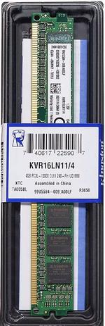 Memória Kingston 4gb Ddr3 1600 Mhz 12800 240-pin KVR16N11/4 PC é boa?